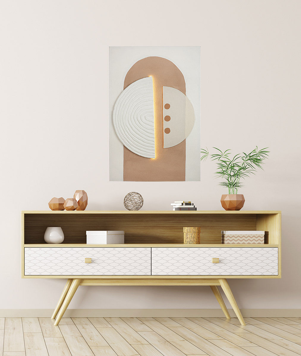 LED-schilderij Carve 60 × 90 cm