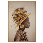 Milele LED-vrouwenschilderij 123 cm