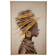 Milele LED-vrouwenschilderij 123 cm