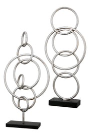 Combine Metalen Sculptuur Zilver