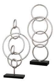 Combine Metalen Sculptuur Zilver