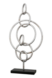 Combine Metalen Sculptuur Zilver