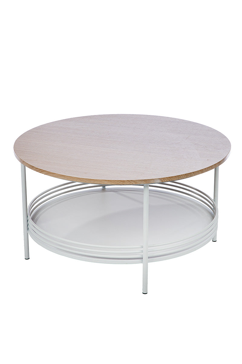Living Grote Ronde Metalen Bijzettafel