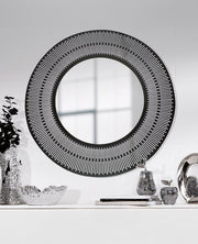 Como ronde spiegel zwart 76 cm