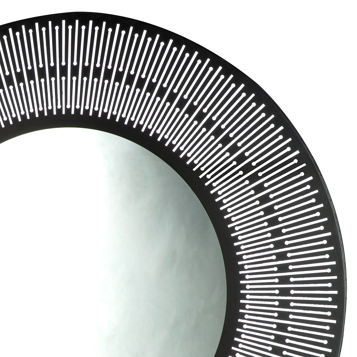 Como ronde spiegel zwart 76 cm