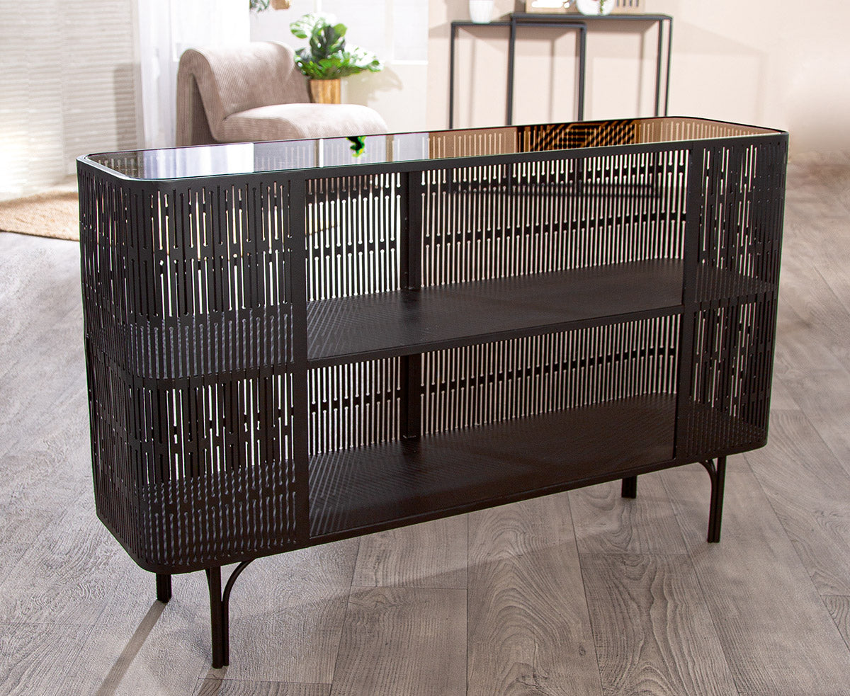 Como zwart metalen dressoir