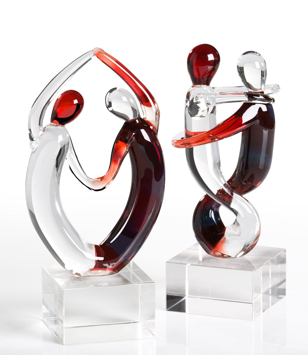Glazen Sculptuur Samba Paar