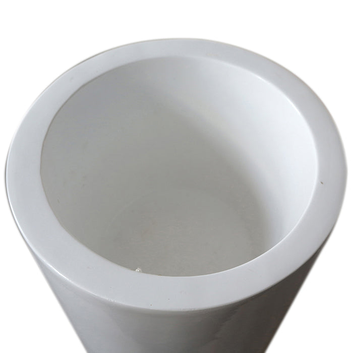 Witte XXL plantenbak Konus 117 cm