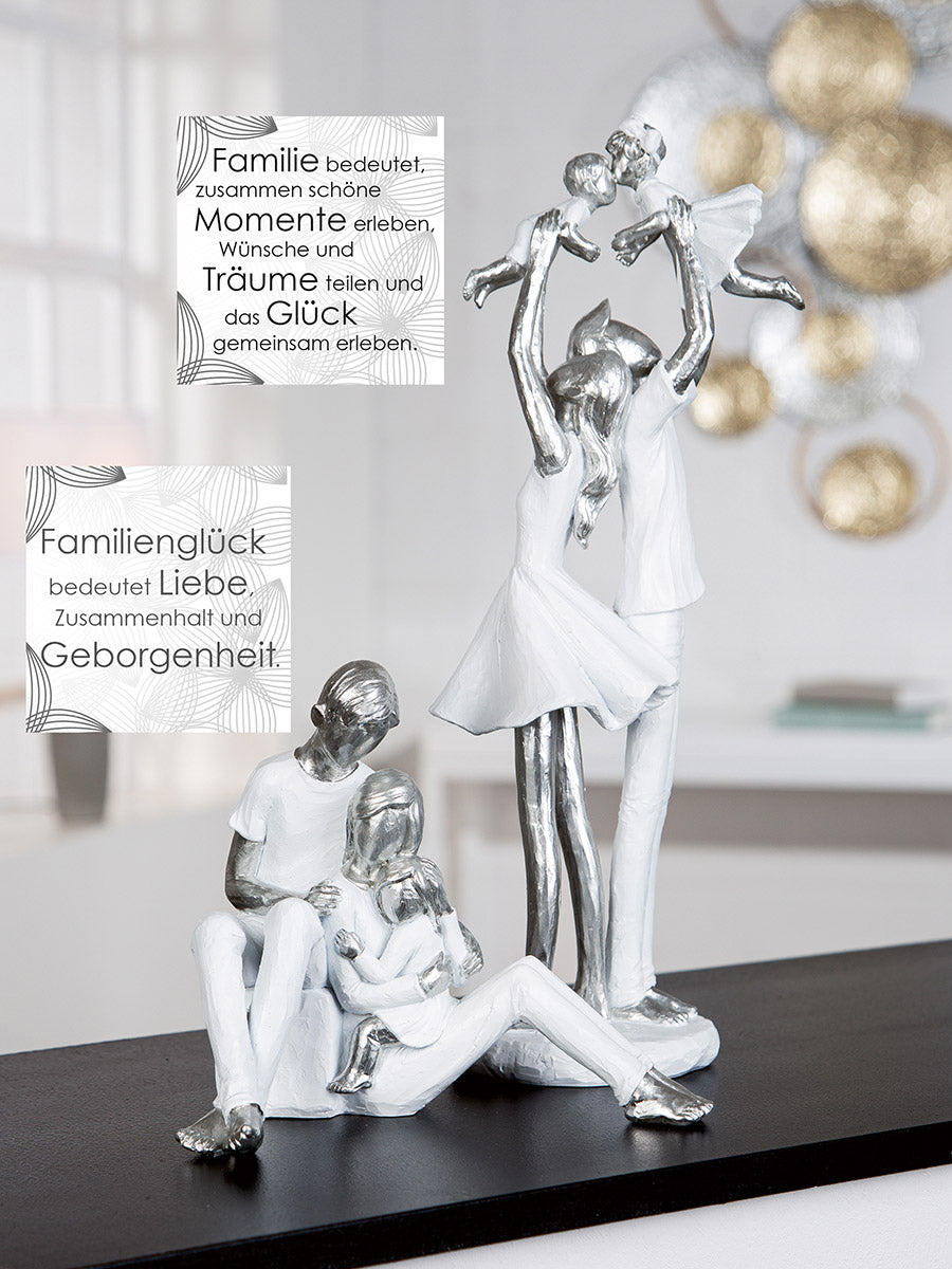 Elternfreude Familie Figuur Wit