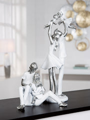 Elternfreude Familie Figuur Wit