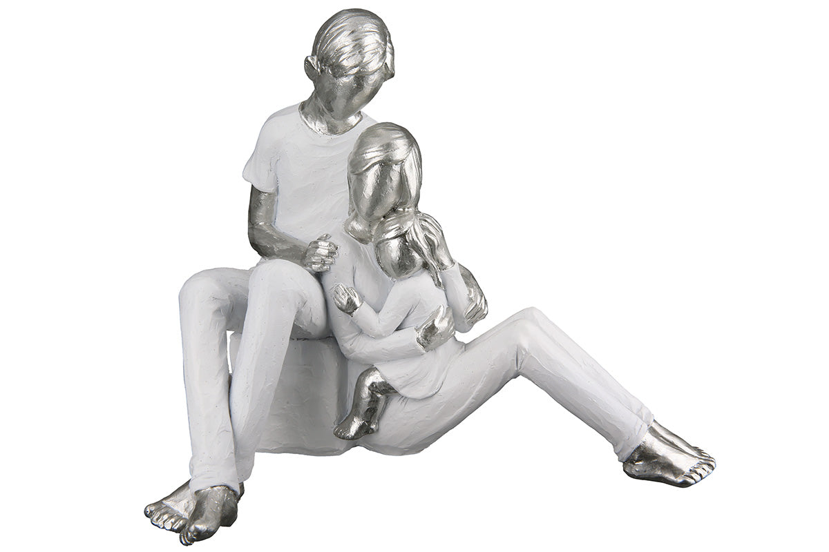 Elternfreude Familie Figuur Wit