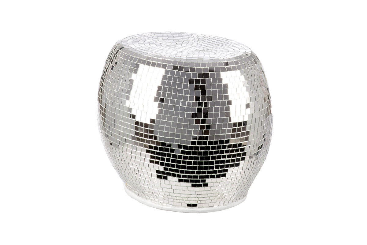 Disco Ovale Spiegel Bijzettafel Zilver