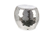 Disco Ovale Spiegel Bijzettafel Zilver