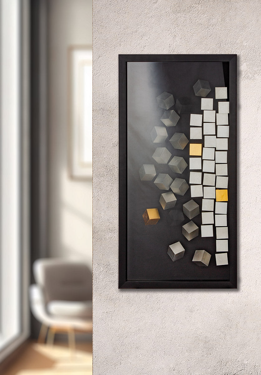 Cubes 3D wanddecoratie 80 cm