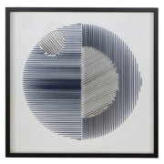 Blauw 3D schilderij Memphis 90 cm