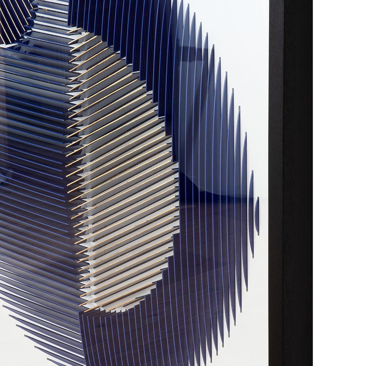 Blauw 3D schilderij Memphis 90 cm