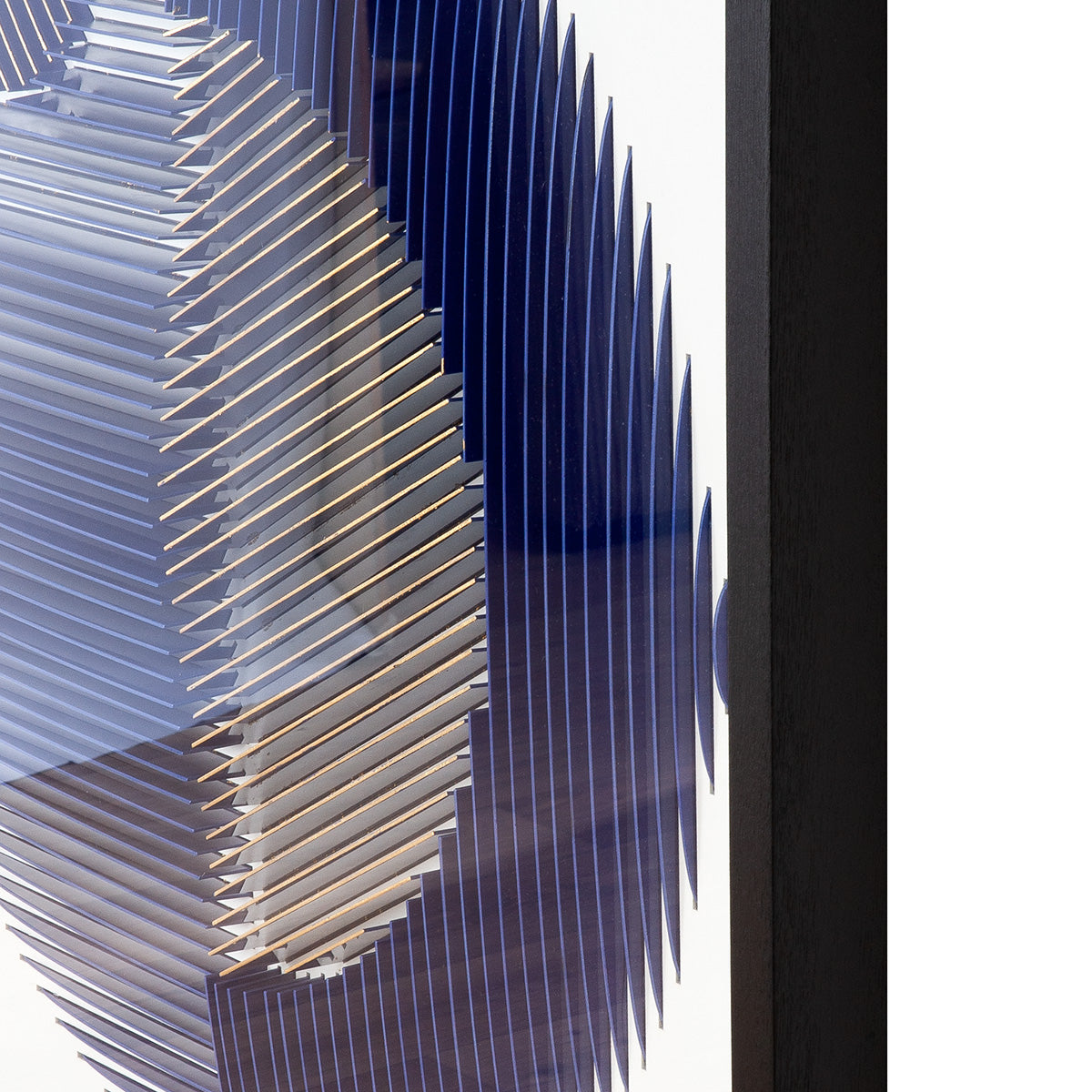 Blauw 3D schilderij Memphis 90 cm