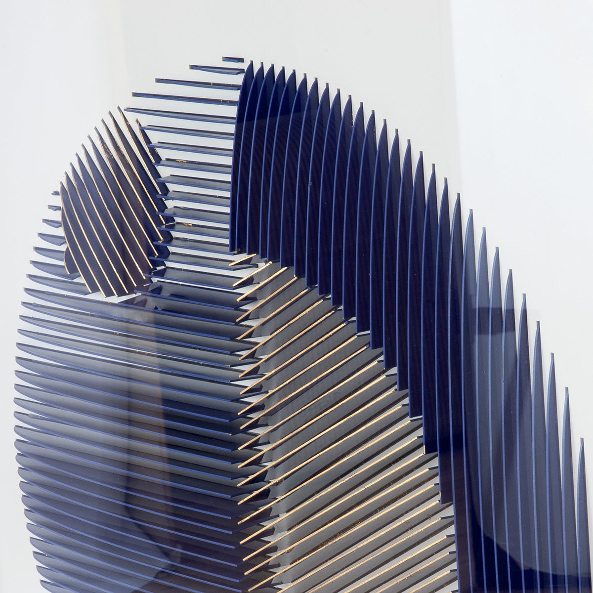 Blauw 3D schilderij Memphis 90 cm