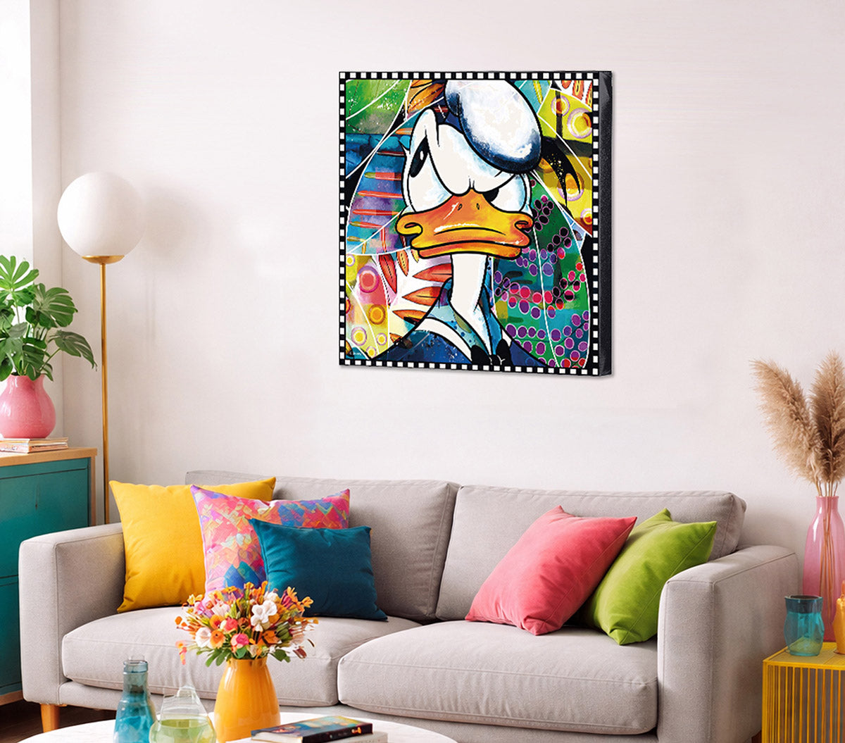 Disney Donald Duck schilderij 70 cm