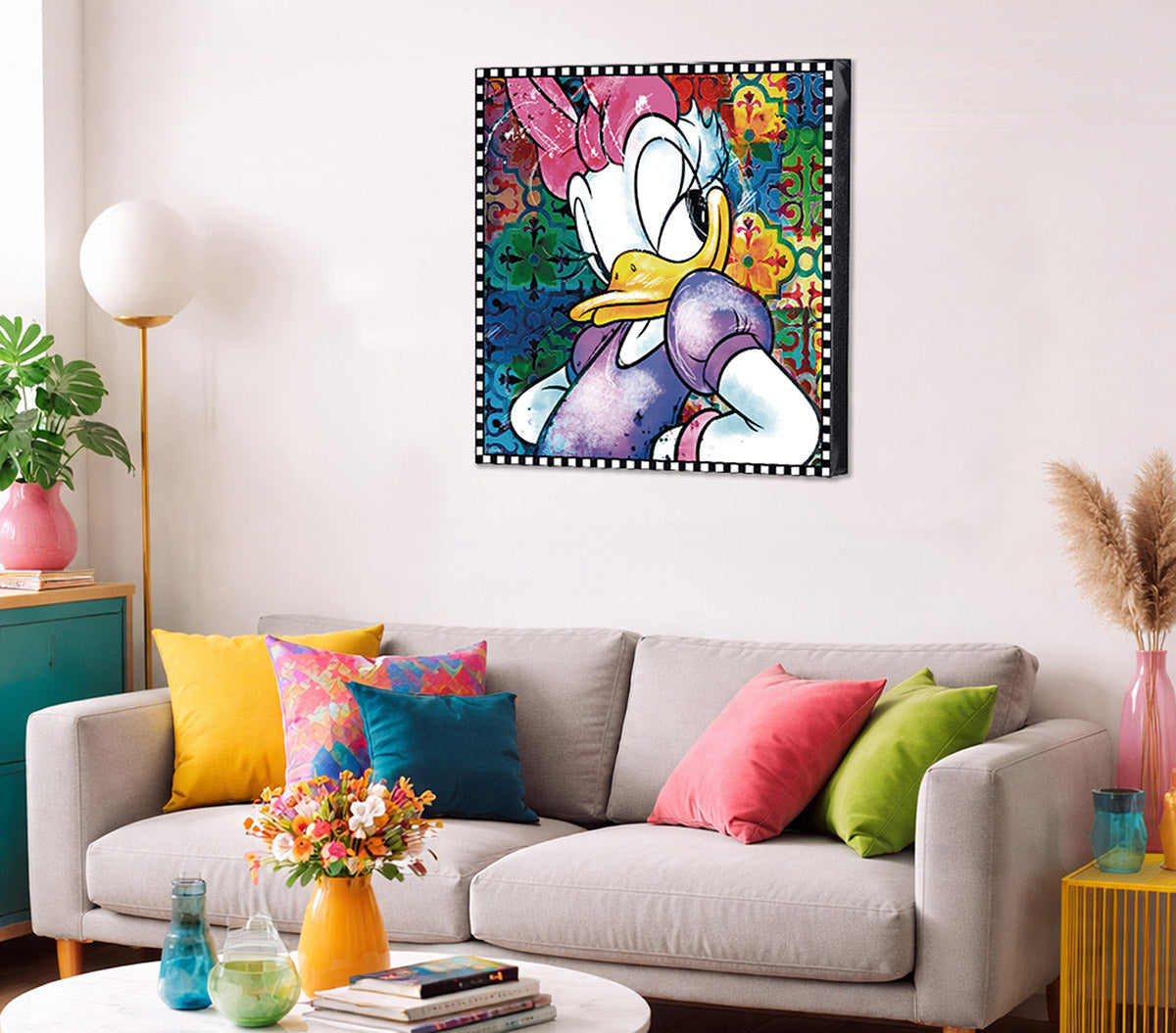 Disney Daisy Duck schilderij 70 cm