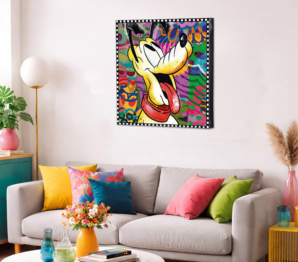Disney Pluto schilderij 70 cm