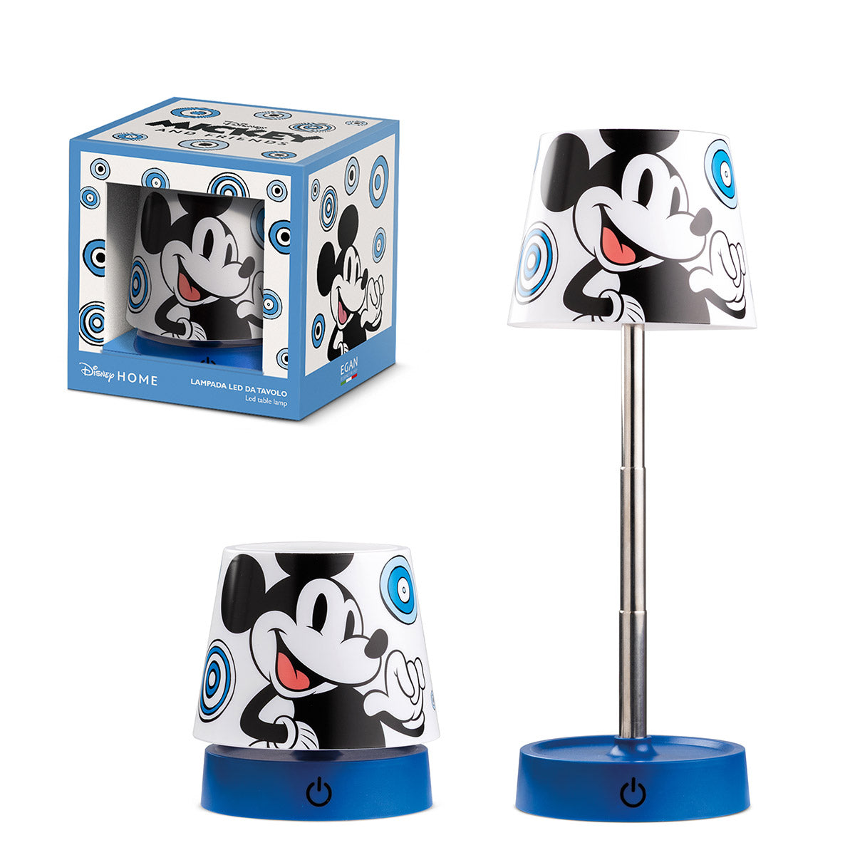 Mickey LED Tafellamp Blauw Wit