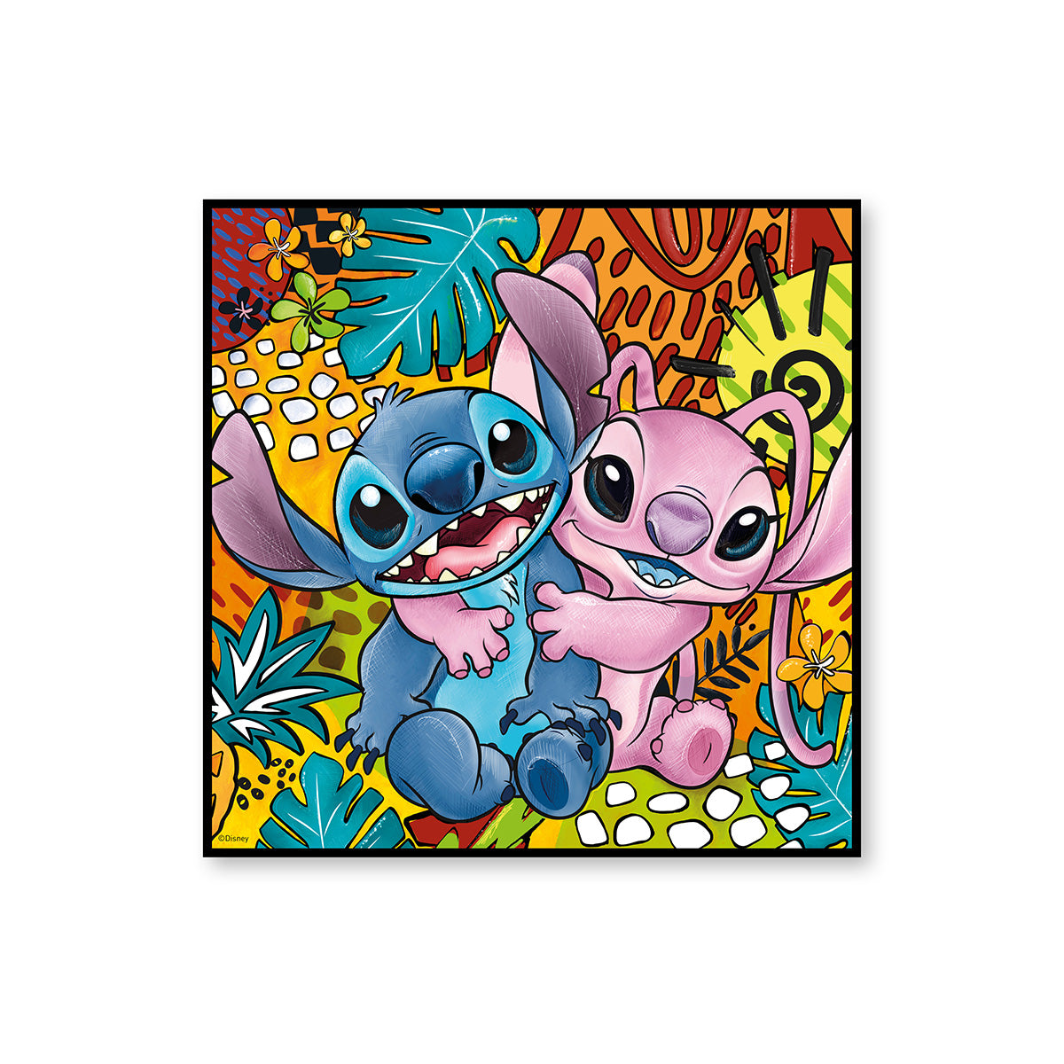 Disney Stitch & Angel schilderij
