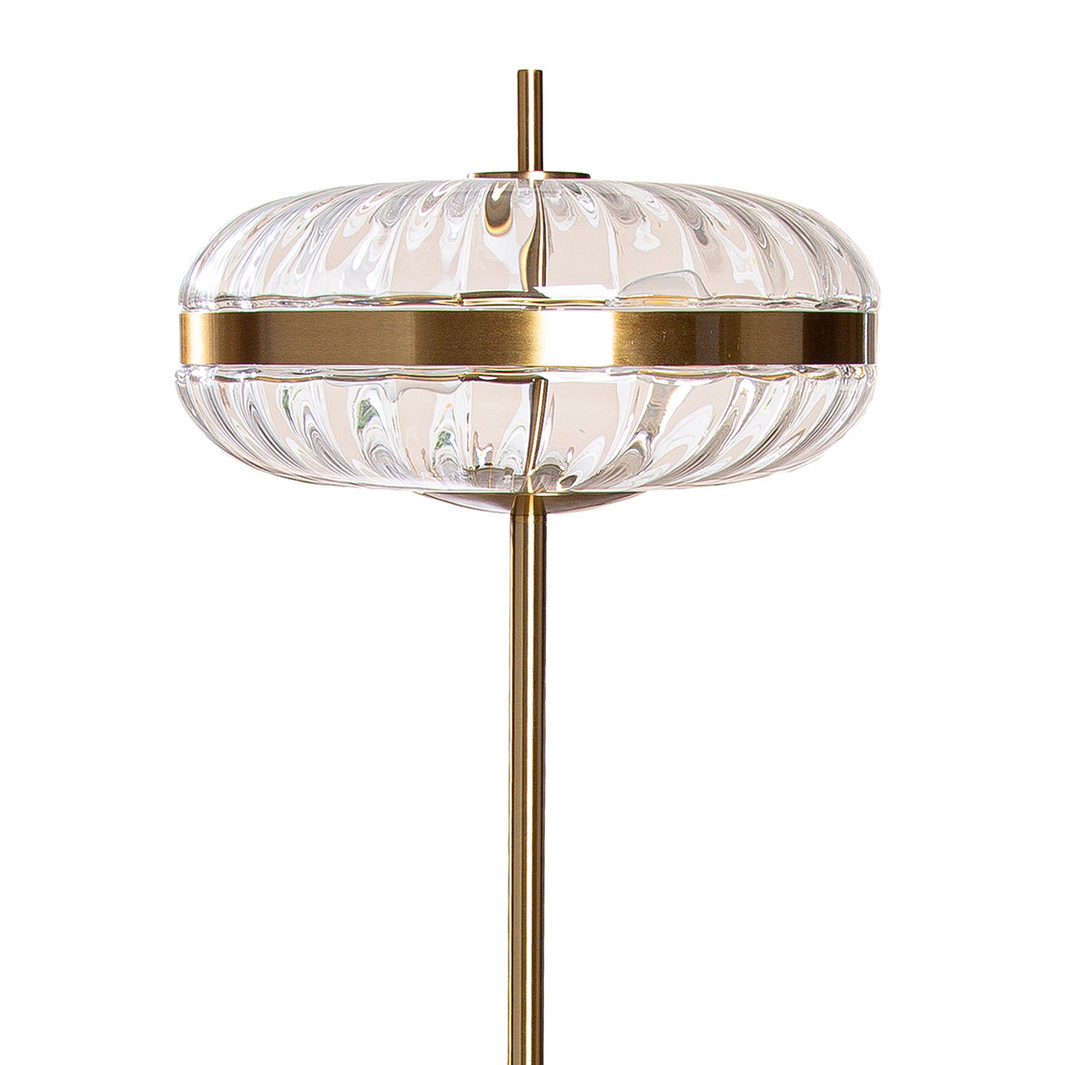 Glamour vloerlamp goud metallic 150cm