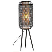 Industrial vloerlamp zwart metaal