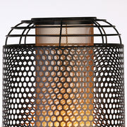 Industrial vloerlamp zwart metaal