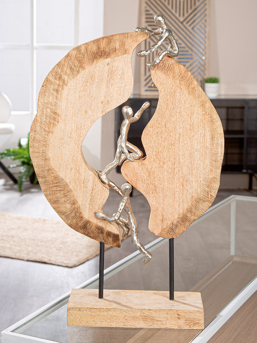 Hoch Hinaus Sculptuur Hout