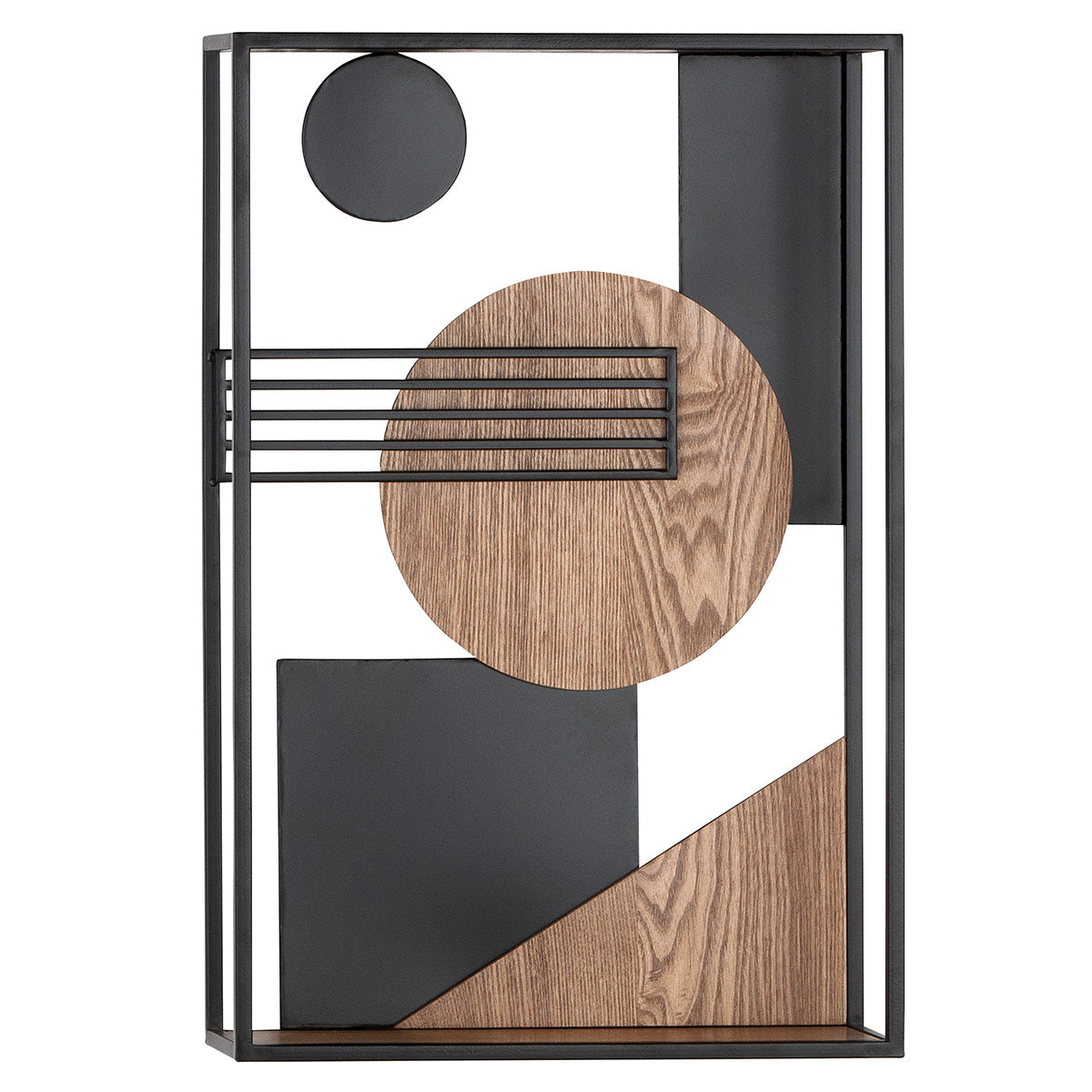 Loco Metalen Wandplank Zwart