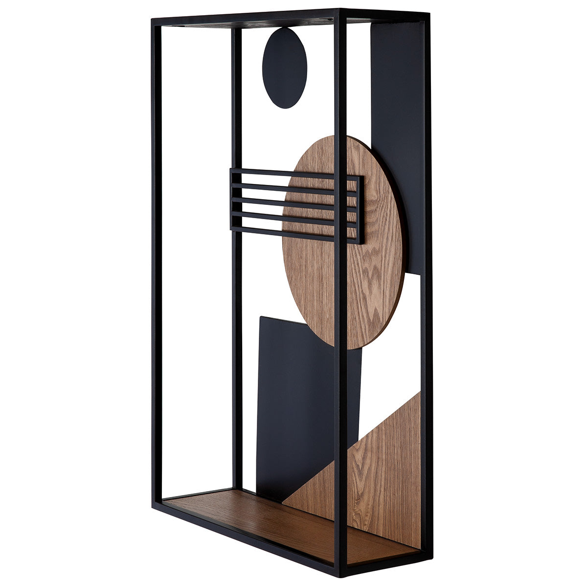 Loco Metalen Wandplank Zwart