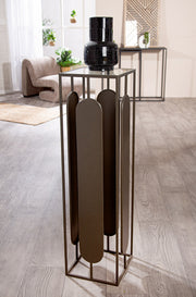 Zulu metalen pilaar 100 cm antraciet
