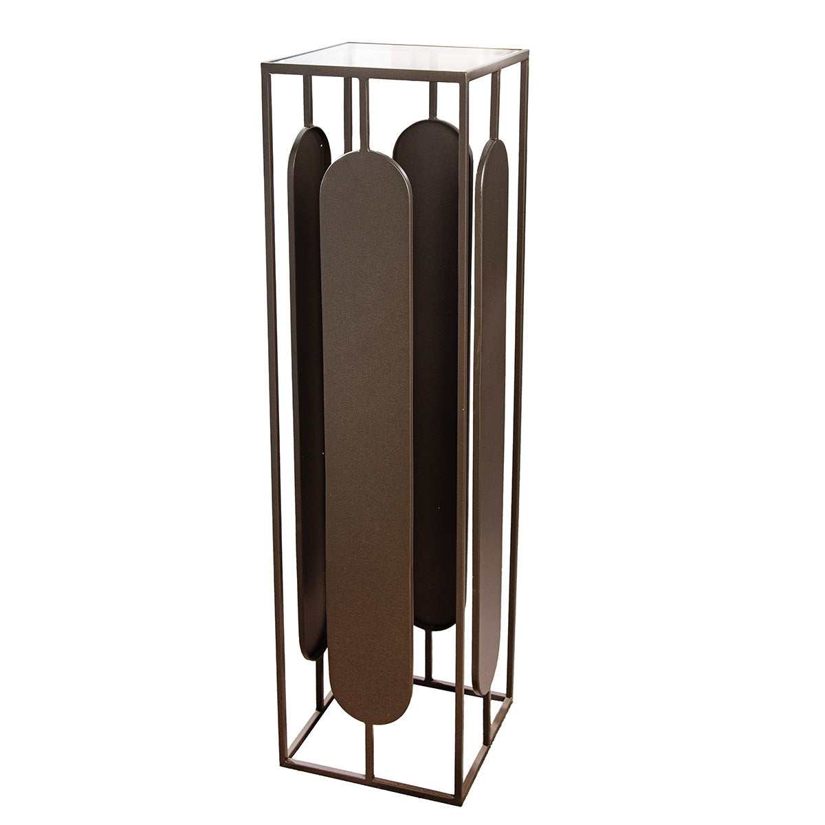 Zulu metalen pilaar 100 cm antraciet