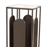 Zulu metalen pilaar 100 cm antraciet