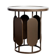 Zulu Ronde Metalen Bijzettafel Antraciet