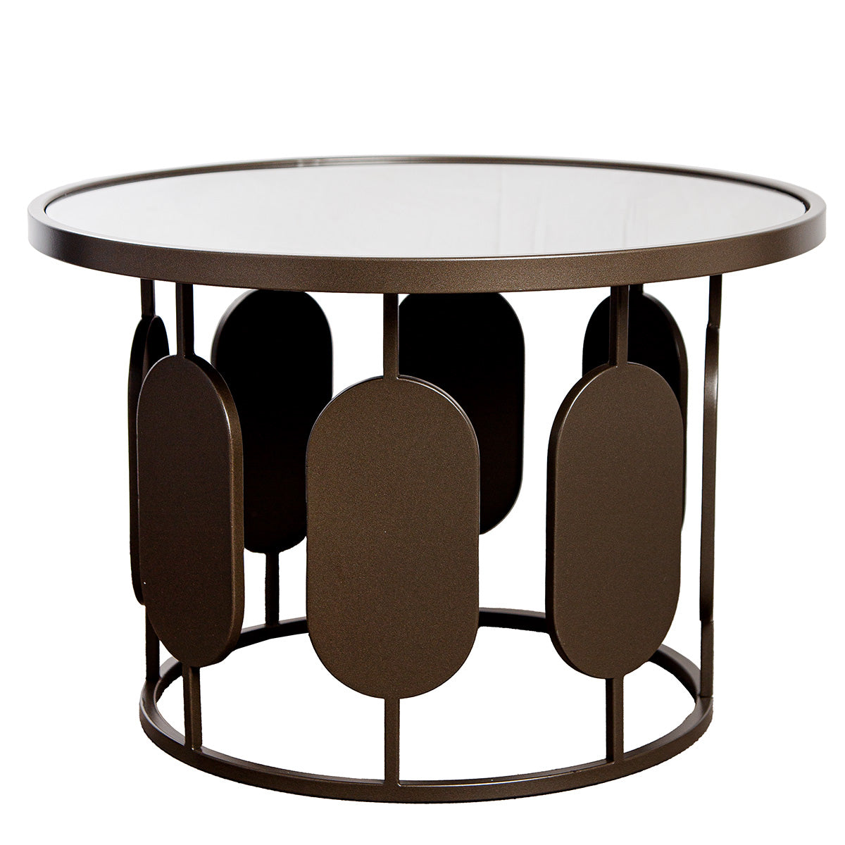 Zulu Ronde Metalen Bijzettafel Groot