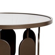 Zulu Ronde Metalen Bijzettafel Groot