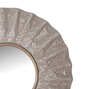 Brest ronde spiegel grijs-goud 62 cm