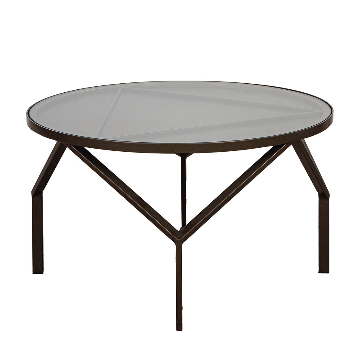 Triade Grote Ronde Metalen Bijzettafel