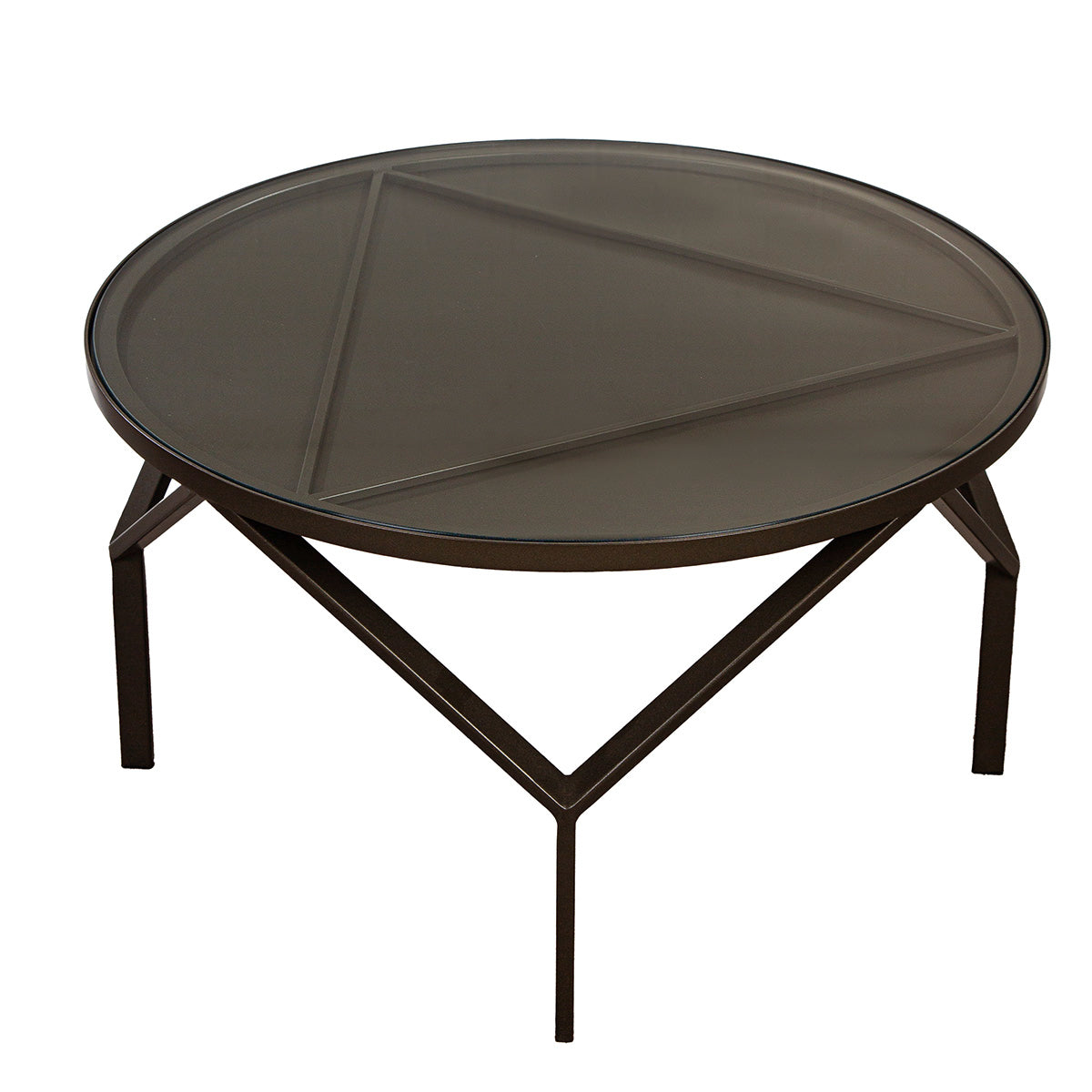 Triade Grote Ronde Metalen Bijzettafel