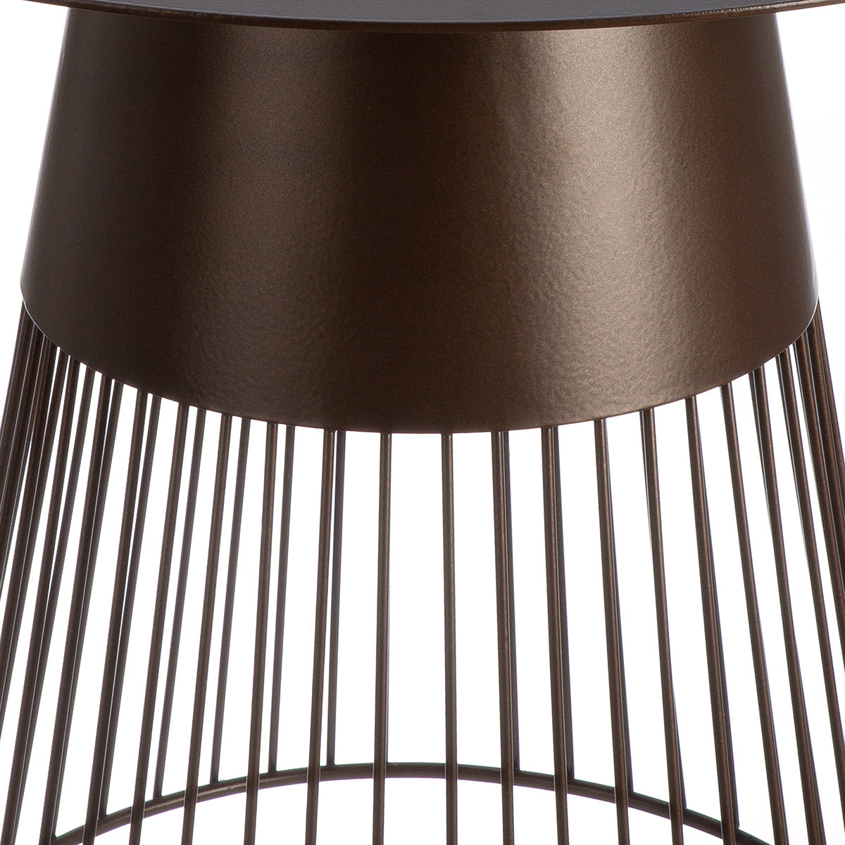 Glarus Ronde Metalen Bijzettafel Groot