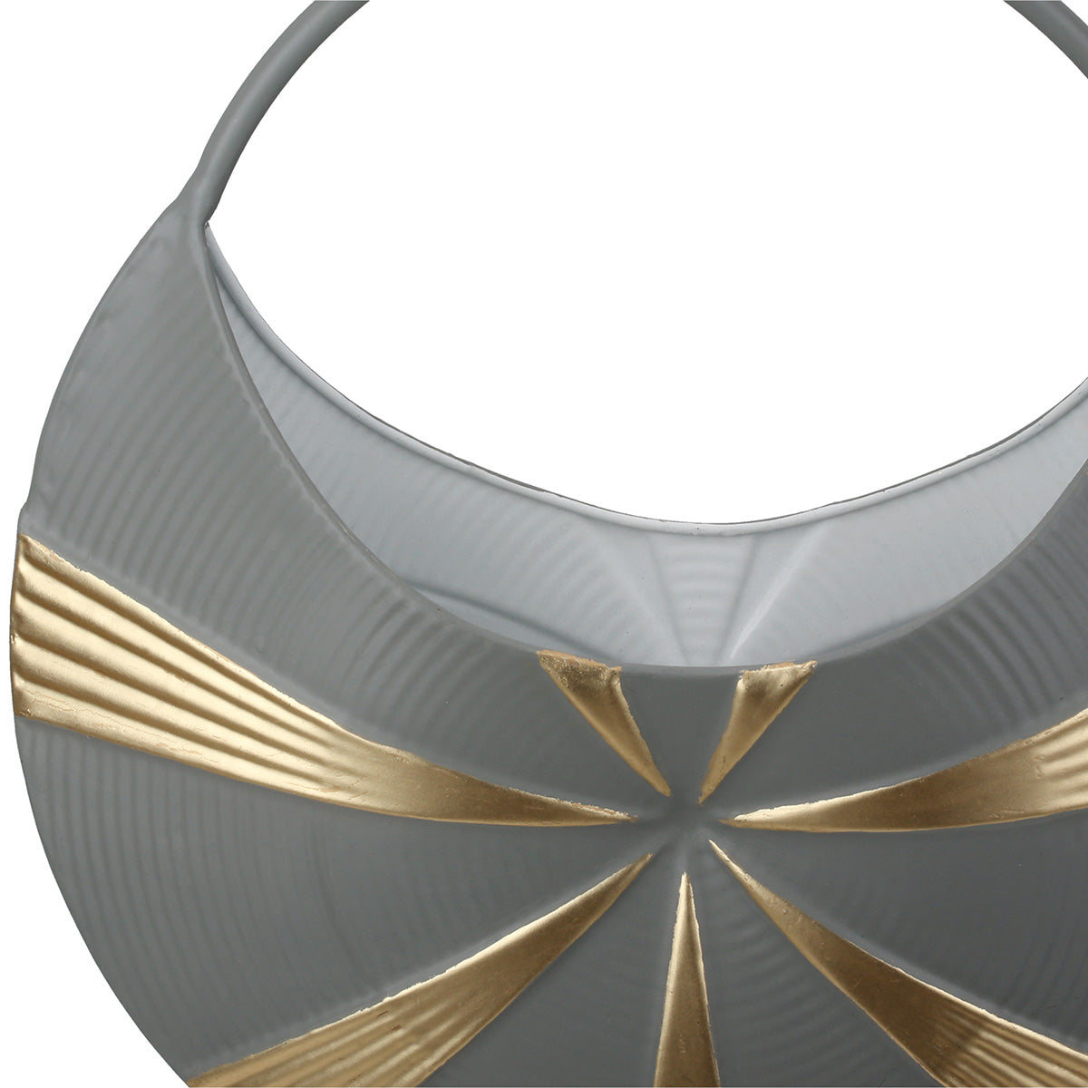 Metalen Vaas Corso Grijs 31 cm