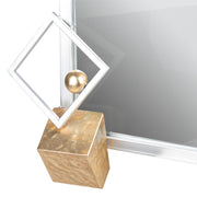 Cubes spiegel goud-zilver 84.5 cm