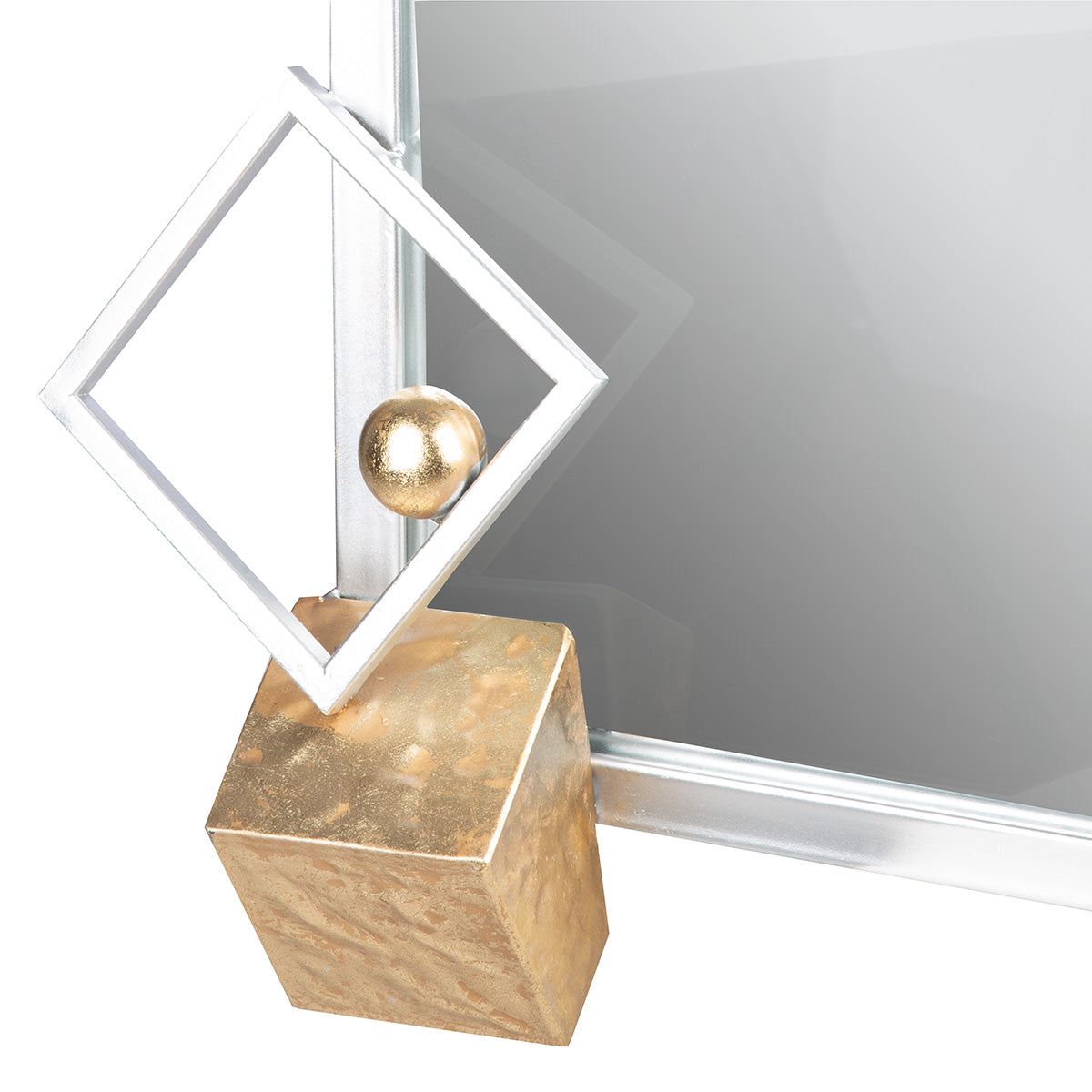 Cubes spiegel goud-zilver 84.5 cm