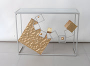 Cubes glazen metalen dressoir