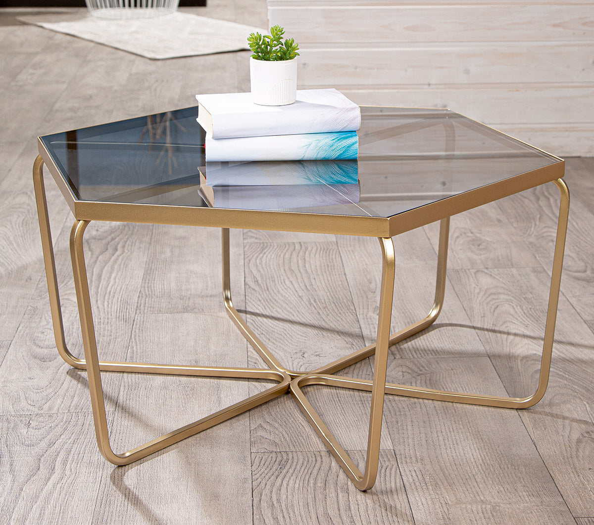 Glamour Grote Metalen Bijzettafel