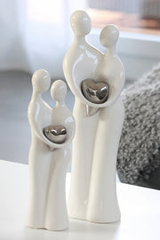Paar Figuur Hart Wit 49 cm