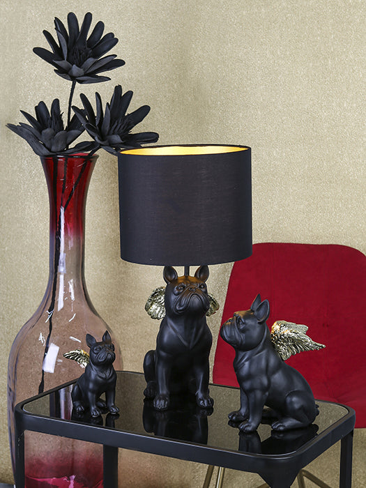 Flying Bulli Bulldog Tafellamp Zwart